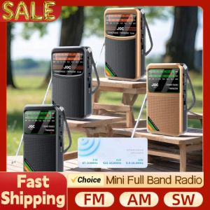 AM/FM/SW Pocket Radio Portable Radio with Rechargeable Battery Good Reception Supports Wired Earphone Mini FM Receiver Radios