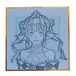 White Square Self-Printing Anime Coloring Paper Customizable Fan Art Signature Board Anime Themed Stationery from China