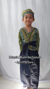 Malaysia / Indonesia / Muslim Boy / United Nations Costume with Cap for Boys