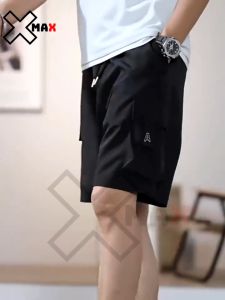Quần short nam kaki túi hộp xmax ống rộng quần đùi nam lửng cargo pant cạp chun co rút phong cách hiphop B116