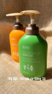 [COMBO] DẦU GỘI+XẢ HỮU CƠ GỪNG SẢ-CỎ CÂY HOA LÁ-500ML