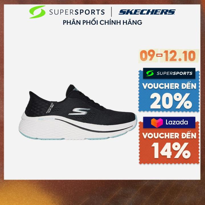 Giày Chạy Bộ Nữ Skechers Max Cushioning Elite Đen 129606