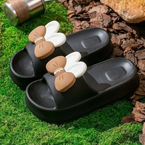 Adorable Womens Slippers Home Outdoor Universal Thick Bottom Wear-resistant Anti-slip Summer Flip Flops Comfortable EVA Sole