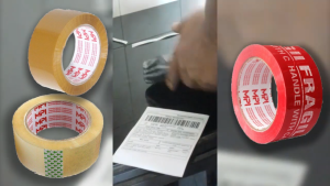 Lakban 100 Yard MPI 1 PCS Packing Bening Coklat Merah Fragile Varian Bening Transparant