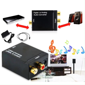 Digital Optical Coaxial Toslink Signal to Analog Audio Converter Adapter RCA Buy