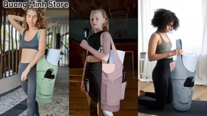 [YDV]Túi yoga chống thấm nước đeo vai đựng thảm giỏ đựng phụ kiện tập yoga đồ tập gym có ngăn đựng đồ ướt