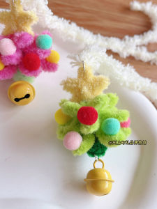 Đồ Trang Trí Treo Xe Hơi Thủ Công Christmas Tree DIY Quà Tặng Bạn Thân Đồ Trang Trí Cửa Búp Bê Bông Hình Cây Thông