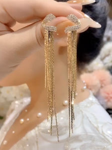 Bohemian Tassel Long Dangle Earrings: Stylish & Elegant S925 Silver Jewelry