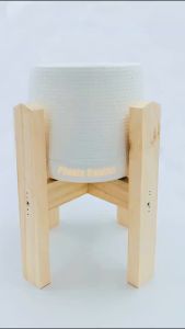 Plants Center T045 พร้อมส่งจากไทย กระถางเบลล่า ขาตั้งกระถาง ขาตั้งไม้ สไตล์มินิมอล กระถางต้นไม้พลาสติก ขนาด 5" 7" 9"