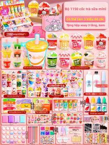 Đồ Chơi Cốc Trà Sữa Mini DIY cho Bé Gái 3-6 Tuổi