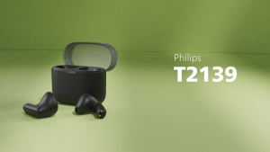 Philips True Wireless In-Ear Headphones | Natural Sound.| Dynamic Bass | Philips Headphones App | IPX4 | 28Hrs Play Time | TAT2139BK | 1 Year Warranty