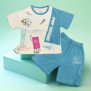 Bộ quần áo bé trai Cổ Tròn Chất Cotton Cao Cấp Dokma | Đồ bộ Cotton cho bé trai 2-6 tuổi