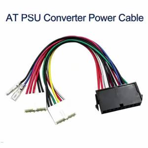 New AT PSU Converter Power Cable Cord 20Pin ATX to 2x Port 6Pin For 286 386 486 586 Old Computer