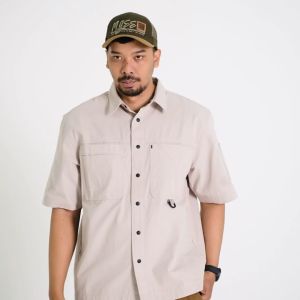 MGee Kemeja Outdoor Pria Mgeeworks Troy C001 Beige