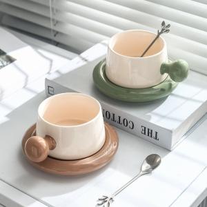 Macaron Colored Ceramic Cup