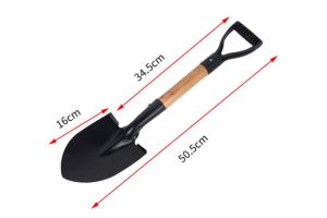 36/50.5cm Digging Shovel Manganese Steel Shovels Kids Trowel Waterproof Rustproof Garden Scoop for Outdoor Beach Camping
