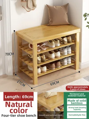 YONGJUE | Entryway Shoe Bench and Storage Stool