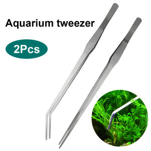 Aquascape Tools Aquarium Tweezers Scissors Long Stainless Steel Aquarium Plant Tools for reptile tarantula Tweezer tools for plants Fish Tank Starter kit