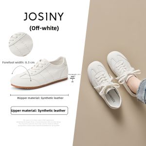 Josiny | Lace White Casual Tie Soft Bottom Womens Shoes