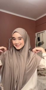Hijab Segitiga Instan Jersey Bergo Malika Jersey Premium
