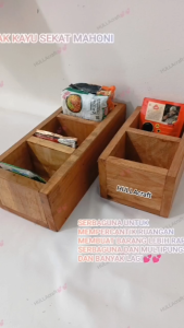 Kotak Sekat Kayu ukuran 30×12×10 cm kotak sekat bumbu/perhiasan/tempat alat alat kecil