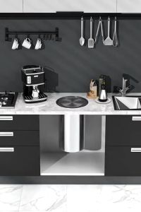 Worth-Buy: JPnator Stainless Steel Flap Flush Recessed Built-in Trash Bin