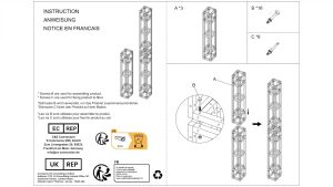 ถูกสร้างด้วย โครงถัก 1 เมตร โครงทรัส ทรัสเหล็ก 3 Pack Lighting Truss DJ Truss Stand 100 x 20 x 20cm Heavy Duty Square Truss Stage Backdrop Stand Photography Lights Truss Frame Subwoofer Equipment Stage Truss System for Outdoor Indoor เป็นของคุณ