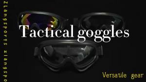 Tactical Goggles Skydiving Skateboarding Skiing Dirt Bike Goggles Windproof Dust-proof Anti-Fog UV Protection Eye Goggle