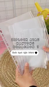 Bantex Kantong Zipper untuk Mutiring Binder B5 26 Lubang #8073 - Kantong Tambahan dengan Zip Lock Plastik PP - Original dan Berkualitas (TERMURAH)