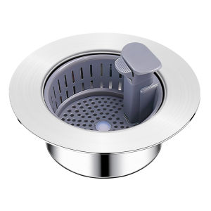 YEMO | Stainless Steel Kitchen Sink Drain Stopper with Spring Core and Filter