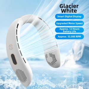 Portable Neck Fan Powerful Wind Outdoor Student Cooling Tool Convenient Wear USB Charging Neck-Mounted Digital Accessory