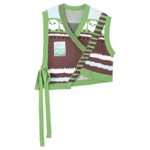 Keiko | Artistic Textured Knit Sleeveless Vest for Women