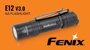 Đèn pin mini FENIX E12 V3.0 sáng 200 lumens chiếu xa 78m sử dụng pin AA tích hợp nam châm đuôi