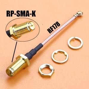 SMA To IPX-1 RF WiFi Antenna Extension Cable RP SMA Female To IPX RF178 1.13 Wire Sockets Jack Connector Adapter For Router GPS