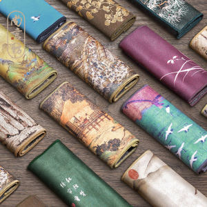 High-End Thick Plush Tea Towel Color-Painted Zen Style Tea Cloth Specialized Tea Table Cloth Yixing Pot Care Wipe Cloth