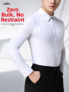 DANBAOLUO | White Dance Shirt for Men Performance Wear