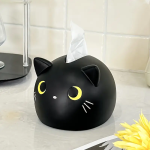 Cartoon Cute Cat Tissue Box Home Living Room Kitchen Desktop Multi Functional Paper Box Creative Fashion Home Decoration