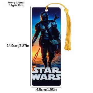 Star Wars | Star Wars The Mandalorian Acrylic Bookmark - Phụ Kiện Sách Thiết Kế Hình Học Dành Cho Những Người Yêu Thích Anime Đồ Dùng Học Tập Bộ Sưu Tập Người Hâm Mộ Phim