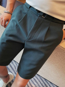 Quần Tây Nam Thường Ngày Năm Điểm Mỏng Thời Trang Mùa Hè Quần Short Ống Đứng Ôm Vừa Vặn Cho Thanh Thiếu Niên