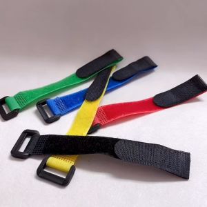 10pcs/lot 2cm * 20cm Nylon Reverse Buckle Fastener Tape Magic Hook Loop Fastener Cable Ties Strap Sticky Line Finishing