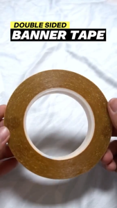 ADS Double Sided Banner Tape 20mmx25m / Strong Fixation Double Sided Cloth Base Tape Mesh Waterproof