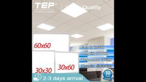 【10 years warranty 】TEP LED Panel Light Recessed Office Kitchen Bathroom Ceiling Panel Light Aluminum buckle Modern ceiling light Ultra-thin panel dimmable light embedded dining room circular panel light 25W/50W/70W