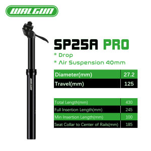 SP25A Pro Seat Post Dropper for Mtb 27.2/30.9/31.6mm Hydraulic Adjustable Telescopic Seatpost with Shock Absorber Bike Seat Tube