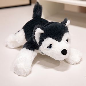 Simulation Husky Dog Plush Toy Stuffed Dog Animal High-Quality Toys for Children Soft Comfort Doll Kids Birthday Christmas Gift