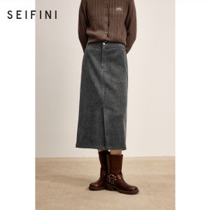SEIFINI | High Waist Straight Slit Skirt