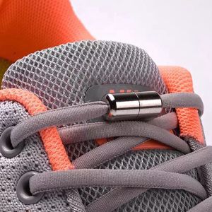Hình Bán Nguyệt Không Buộc Dây Giày Thun Dây Giày Sneaker Dây Giày Kim Loại Khóa Giày Lười Dây Cho Trẻ Em Và Người Lớn Một Kích Thước Phù Hợp tất Cả Giày