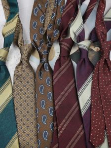 Nam Retro Quả Óc Chó Thắt Tây Áo Sơ Mi Chú Rể Cưới Phong Cách Hàn Quốc 8cm Kinh Doanh Trang Trọng Thắt Sọc Chuyên Nghiệp