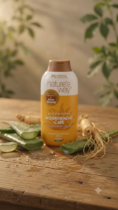 Natures Way Aloe Vera System Nourishment Care Shampoo 200mL | Aloe Vera + Asian Ginseng Nourishes & Strengthens Hair
