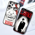 Fundas Scarface Tony Montana For iPhone 15 14 13 12 11 XR X  XS 8 7 Pro Max Plus Mini Black Phone Case. 