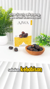 Kurma Ajwa 1 Kg Super Premium Original Saudi Oleh Oleh Haji / kurma ajwa lembut / kurma ajwa al madinah original premium - korma nabi / kurma ajwa asli original premium madinah / Kurma Ajwa Asli Madinah Premium Royal Black